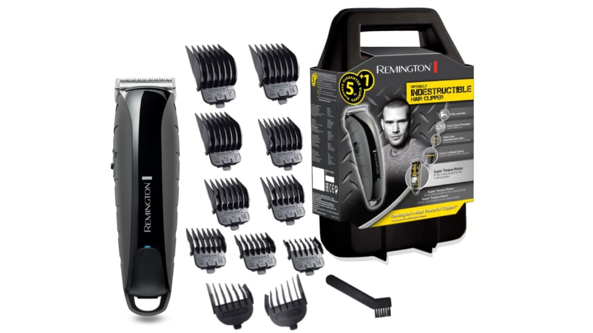Máquina de cortar pelo de estilo profesional, de Remington.