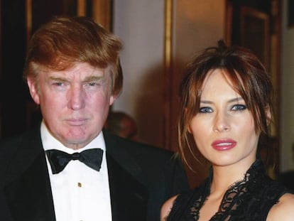 Donald y Melania Trump asisten a una gala en Nueva York hace a&ntilde;os.