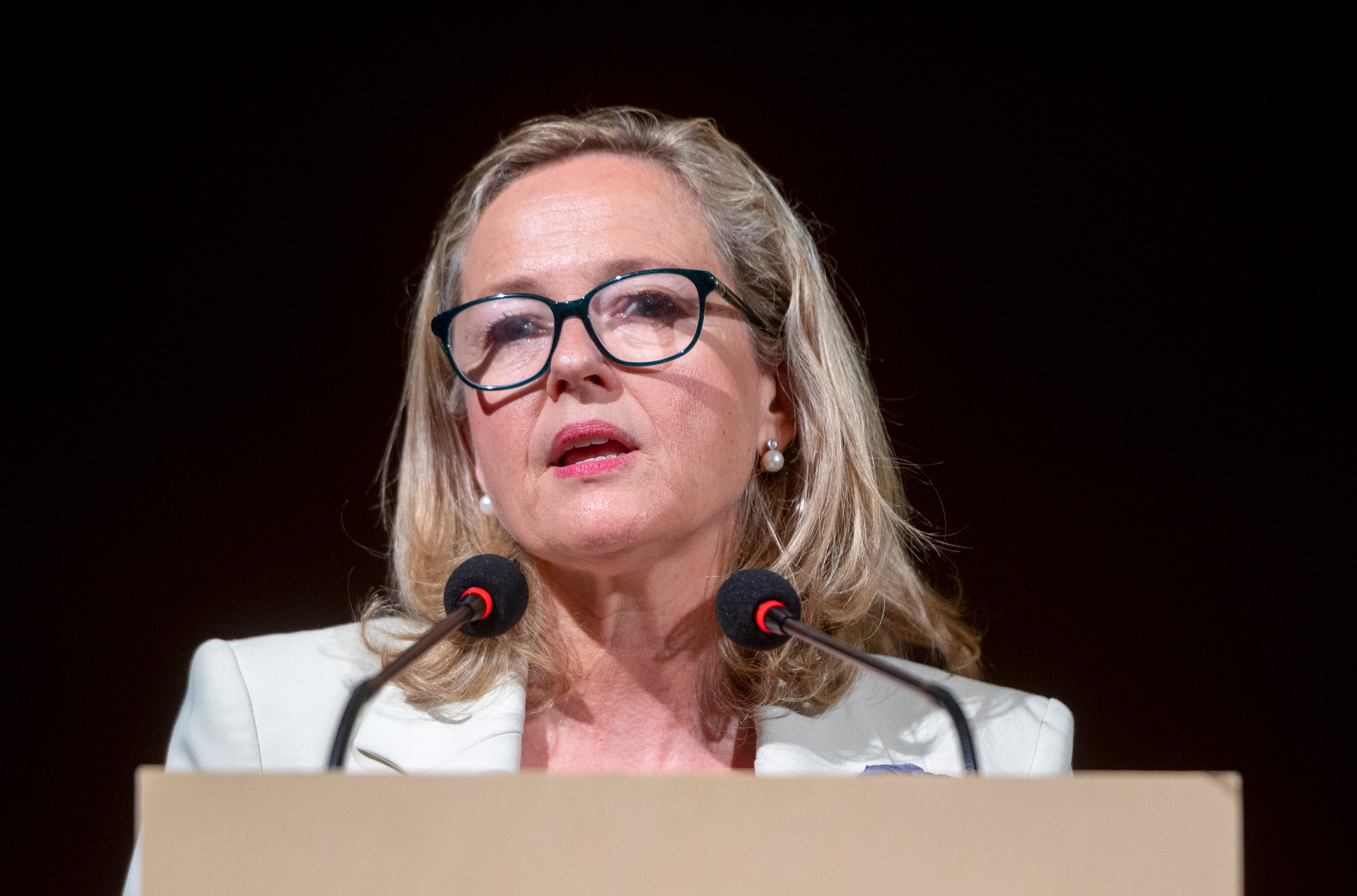 La presidenta del Banco Europeo de Inversiones (BEI), Nadia Calviño.