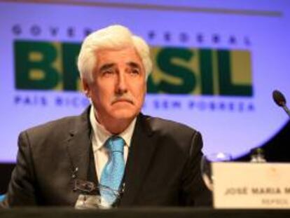 El director ejecutivo de Repsol para Brasil, José Maria Moreno, habla durante un evento de la feria Río Oil & Gas, la principal del sector petrolero en el país, en Río de Janeiro (Brasil). EFE/Archivo