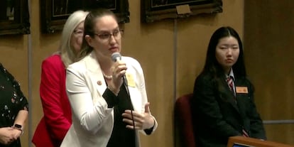 Eva Burch en el Senado de Arizona sobre el aborto