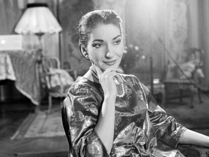 La cantante Maria Callas.