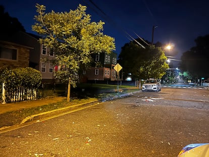 Meade Street is seen after multiple people were shot in Washington early Wednesday, July 5, 2023.