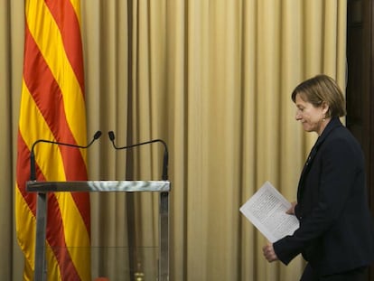 La presidenta del Parlament, Carme Forcadell.