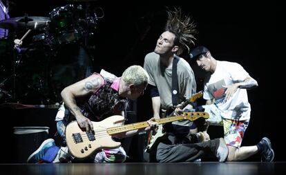 Red Hot Chili Peppers, en su concierto de septiembre en Madrid.