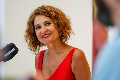 María Jesús Montero, el 18 de agosto en Rota (Cádiz).