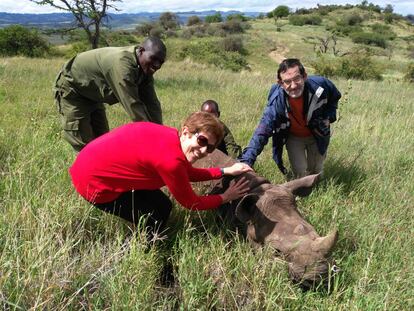 The Galician parasitologists working to save animals in Kenya.