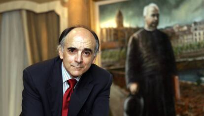 Andrés Urrutia, presidente de la Academia de la Lengua Vasca en una imagen de 2005.