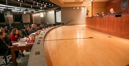 Reunión en la sede de la SEC en Washington.