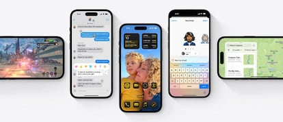 Interfaz del sistema operativo iOS 18