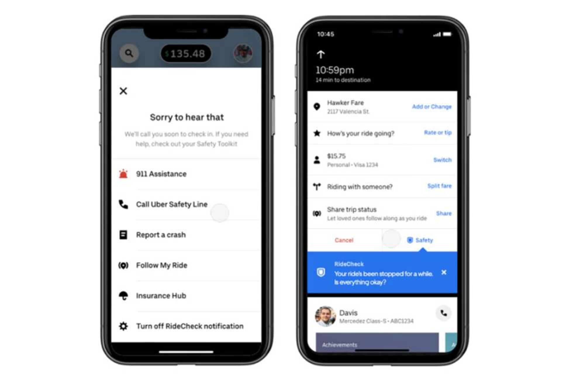 Uber Ridecheck Uber quiere usar tu móvil para saber si su coche ha tenido un accidente ...