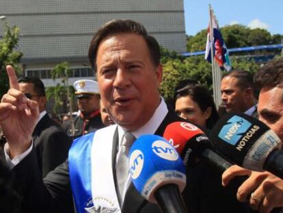 El presidente de Panam&aacute;, Juan Carlos Varela.