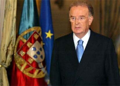 El presidente de Portugal, Jorge Sampaio, en un momento de su discurso.