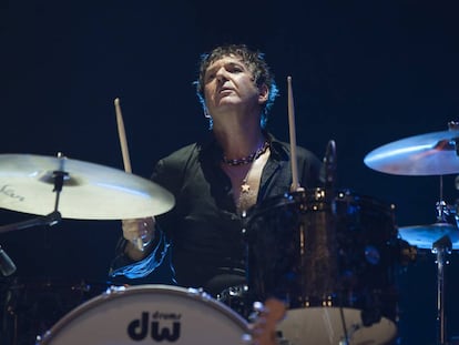 Clem Burke, en una actuación en septiembre de 2017 en Londres.