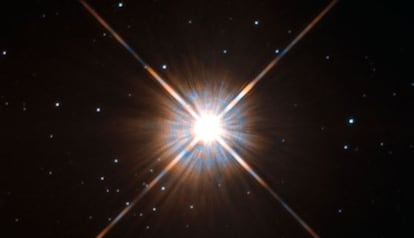 La estrella Pr&oacute;xima Centauri fotografiada por el telescopio espacial &#039;Hubble&#039;.