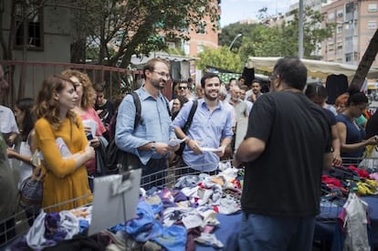 Alberto Garz&oacute;n i Joan Herrera a un acte a L&#039;Hospitalet.