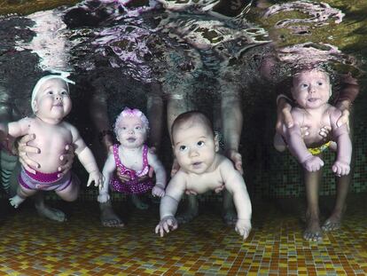 Primeras clases de natación