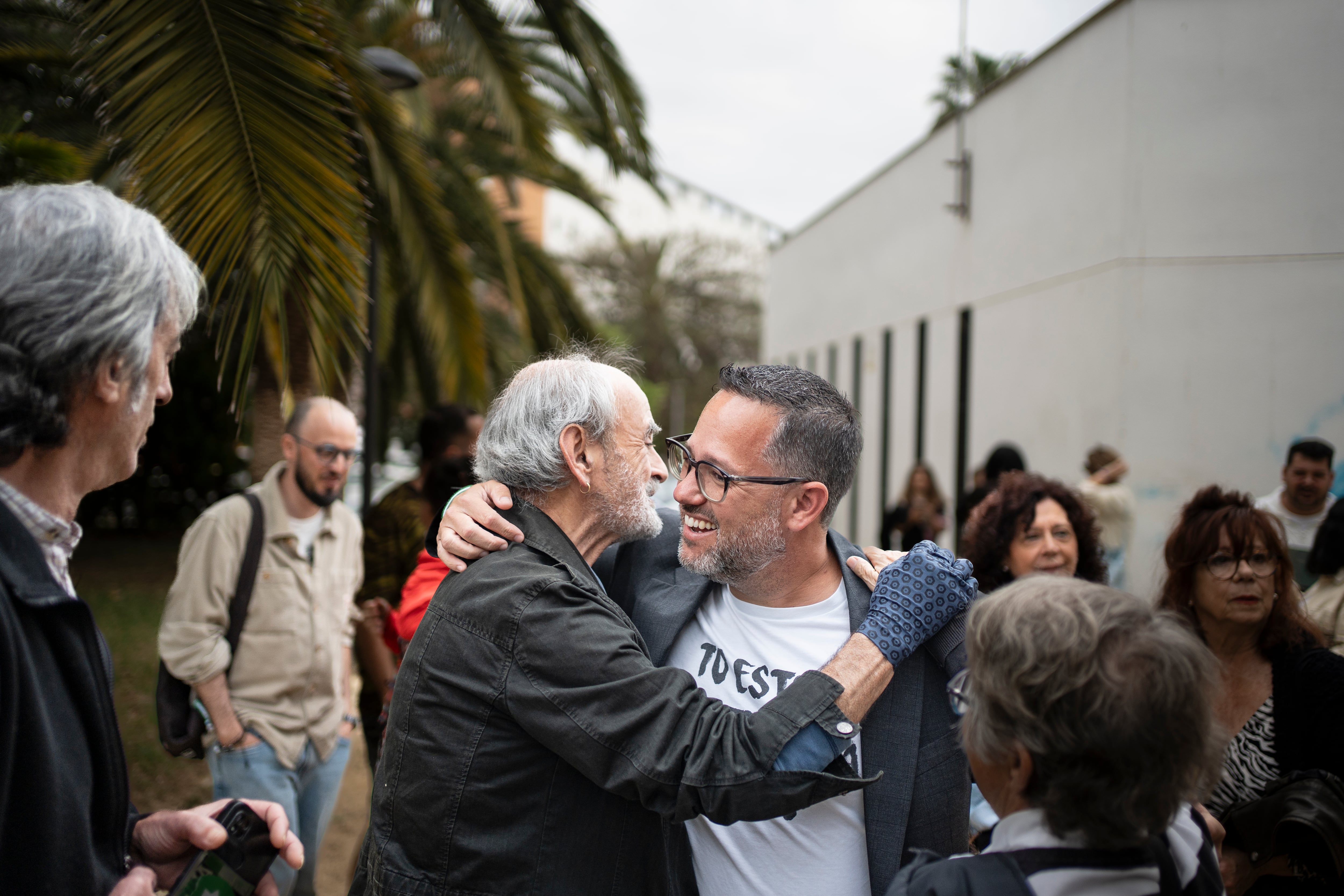 El candidato de Adelante Andalucía, durante un acto. 