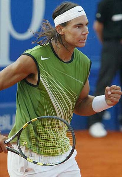 Rafael Nadal, tras ganar a Zib en Stuttgart.