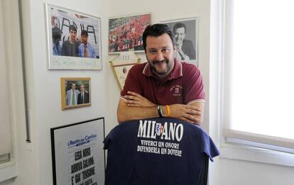 El presidente de la Liga Norte, Matteo Salvini. 