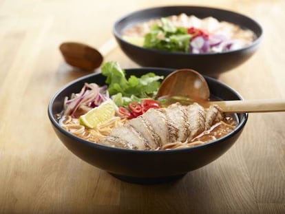 Ramen de pollo picante