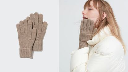 Los guantes térmicos 'Heattech' se pueden encontrar en dos tallas: M y L. UNIQLO.