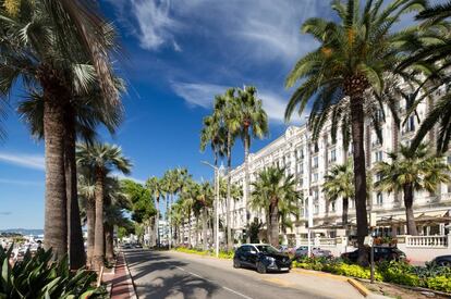 Boulevard de La Croisette, el gran escaparate de la ciudad francesa.