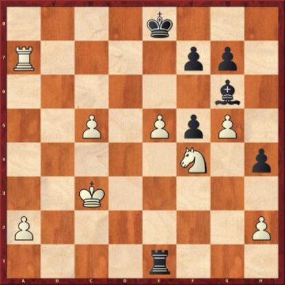 En la partida contra Navara, Kaspárov hubiera ganado fácilmente con 34 e6 o 34 c6, pero jugó 34 Cd3?!, y ahí empezaron sus errores