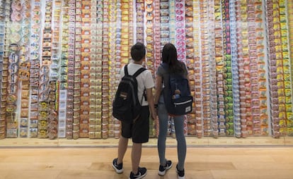 Cup Noodles Museum, um museu dedicado ao macarrão instantâneo em Yokohama (Japão).