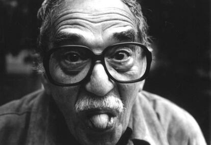 Garc&iacute;a M&aacute;rquez en su casa de M&eacute;xico en 2003 