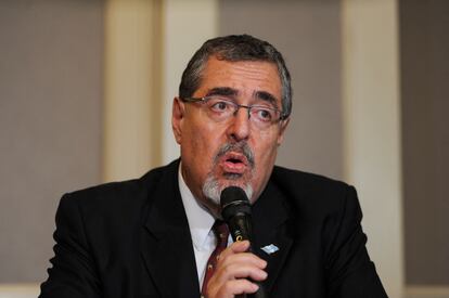 Guatemalan President-elect Bernardo Arévalo speaks at a press conference in Guatemala City, on Aug. 28, 2023.