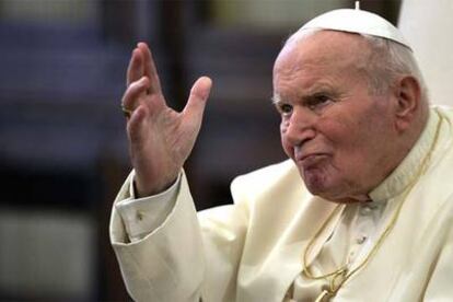 El Papa, durante una audiencia privada el pasado sábado.
