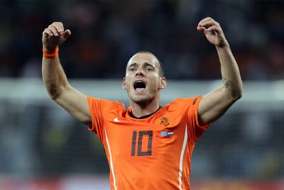 Wesley Sneijder, durante el Mundial de Sudáfrica.