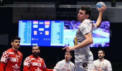 Momento del partido entre España y Croacia en el Europeo de Balonmano 2020 el pasado 22 de enero.