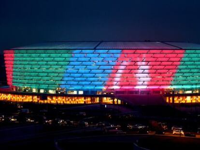 El nuevo estadio olímpico, sede de Baku 2015.