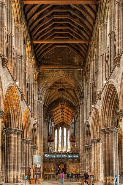 Interior de la catedral de GLasgow. 