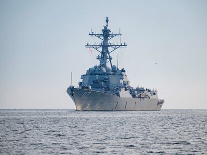 El destructor de la Marina estadounidense 'USS Paul Ignatius' navegaba en el mar Báltico, el pasado 16 de junio.
