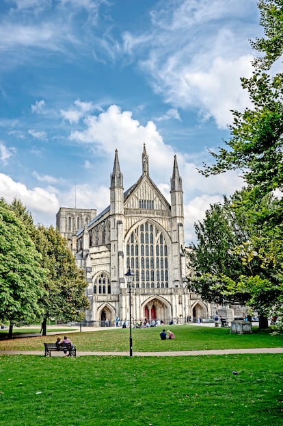 La catedral de Winchester, donde está enterrada Jane Austen.