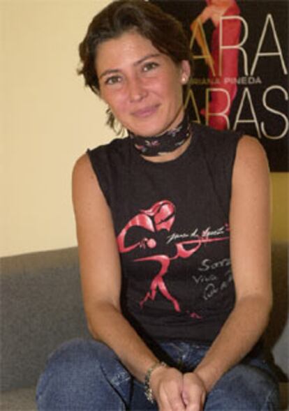 Sara Baras, durante la presentación de su espectáculo &#39;Mariana Pineda&#39;, este año en el teatro Calderón de Madrid.