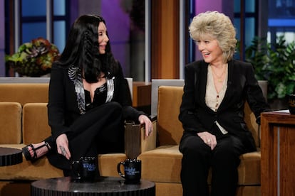 Cher y s madre en el programa de Jay Leno