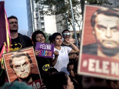 La manifestación contra Bolsonaro en São Paulo