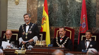 El Rey Felipe VI preside la apertura del a&ntilde;o judicial en el Supremo.