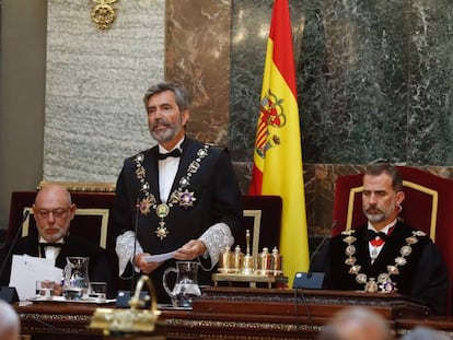 El Rey Felipe VI preside la apertura del a&ntilde;o judicial en el Supremo.