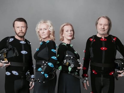 Los miembros de ABBA, en la imagen promocional de 2021.