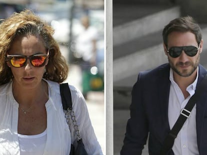 Rocío Carrasco y Antonio David Flores, el pasado junio en el juzgado de Alcobendas (Madrid).