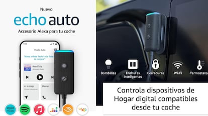 Este es el aspecto de Echo auto de segunda generación. AMAZON.