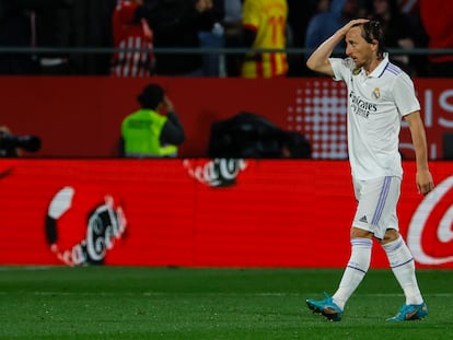 Luka Modric, en el Girona-Real Madrid del martes.