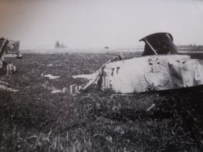 La torreta del Tiger con el numeral 007 en el que murió Wittmann.