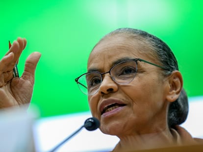 Marina Silva, ministra de Medio Ambiente de Brasil, en una conferencia de prensa el pasado 17 de mayo.