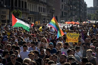 La convocatoria de este año se ha querido solidarizar con el pueblo Palestino. [ALBERT GARCIA] 